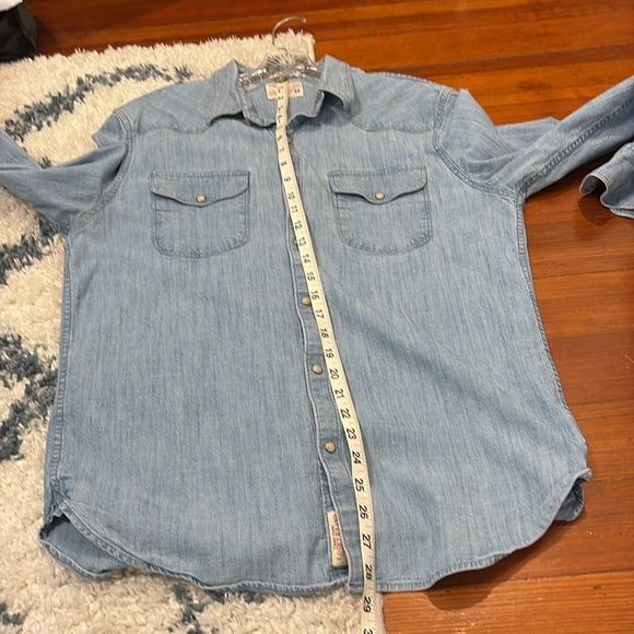 Lucky Brand Light Blue Chambray Shirt - Picture 5 of 5